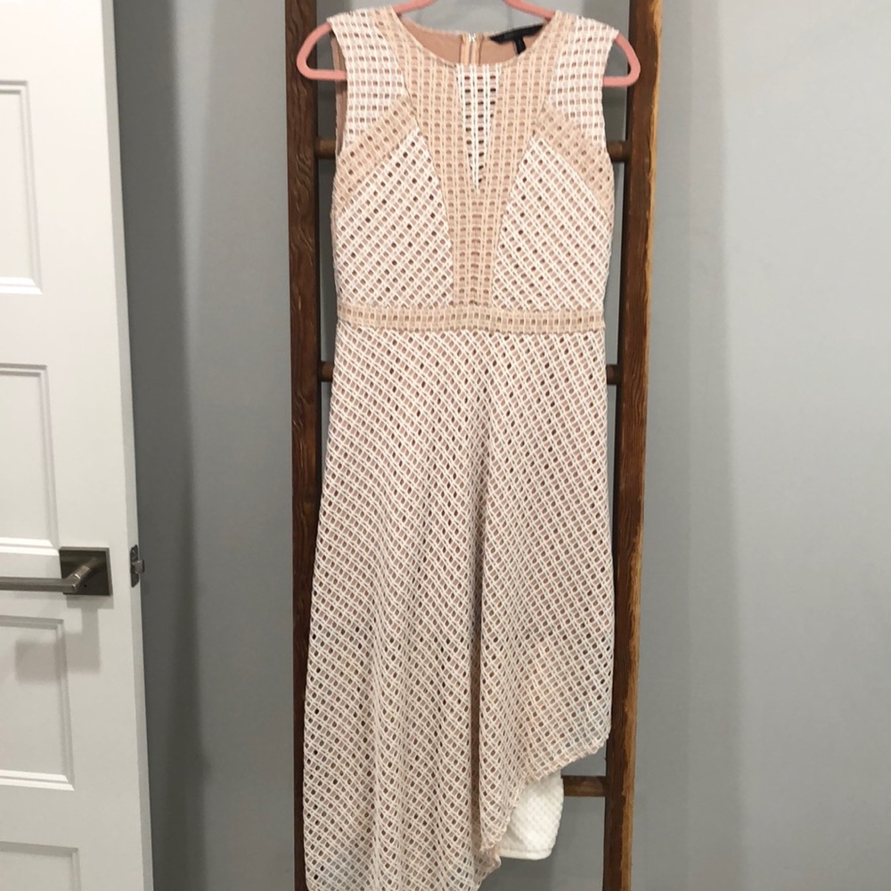 BCBG Lace Asymmetrical Dress